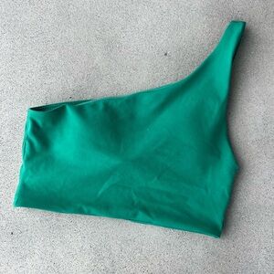lululemon Green One-Shoulder Top